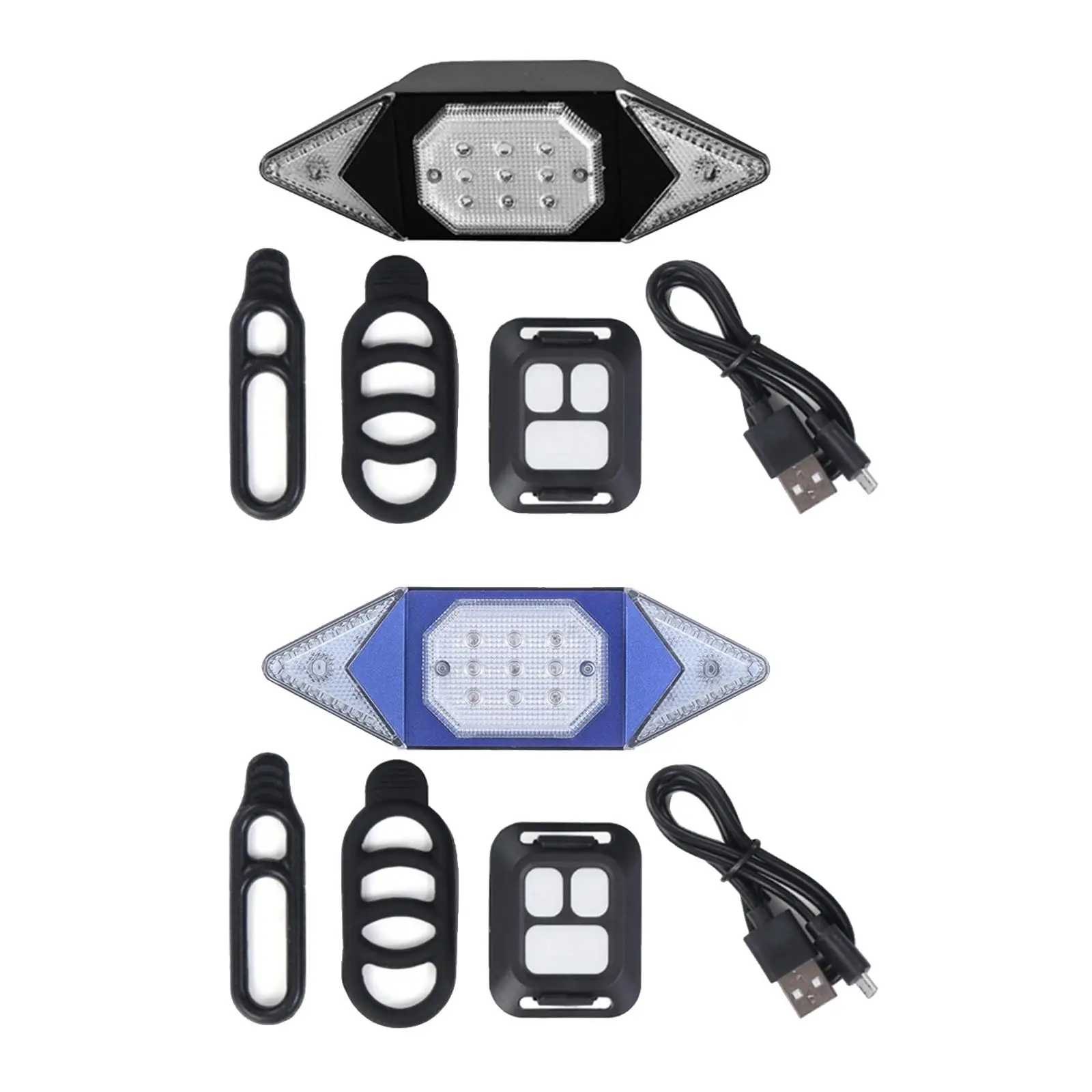 

С поворотными сигналами, USB перезаряжаемый R, красная фотовспышка