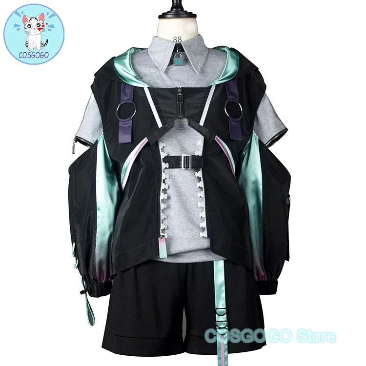 COSGOGO [по индивидуальному заказу] NIJISANJI Vtuber Aza Косплей Костюм Хэллоуин наряды для