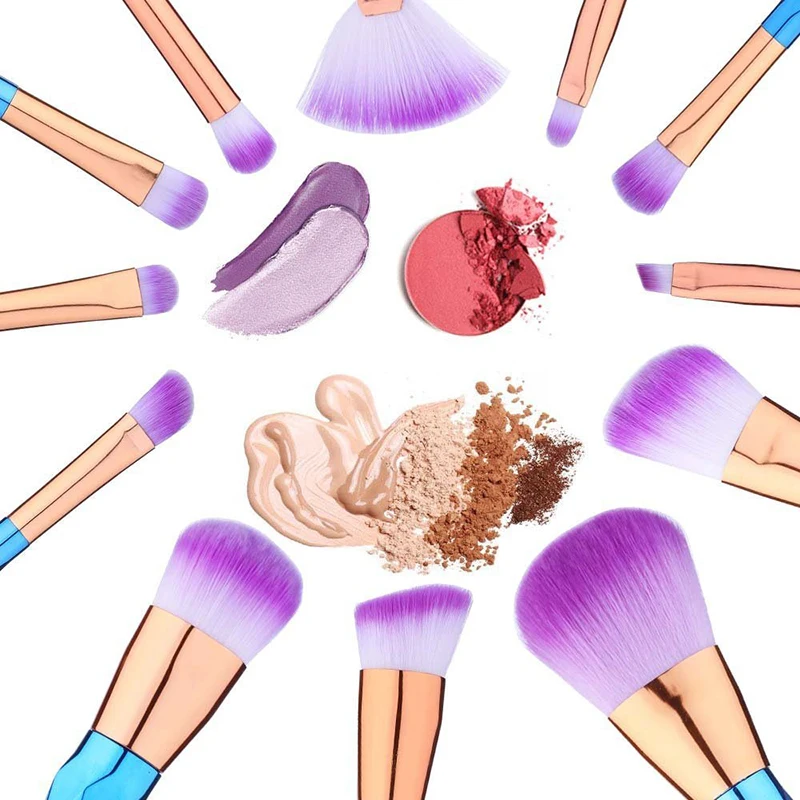 

12 PCS Makeup Brushes Set Powder Foundation Blush Blending Eye Shadow Lip Cosmetic Beauty Makeup Brush Makeup Brush Set