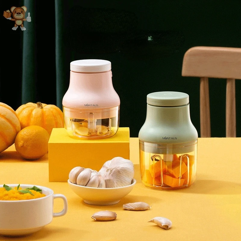 

100/250mlMini Wireless Electric Garlic Masher USB Charging Kitchen Gadgets Vegetable Chili Meat Garlic Chopper Press