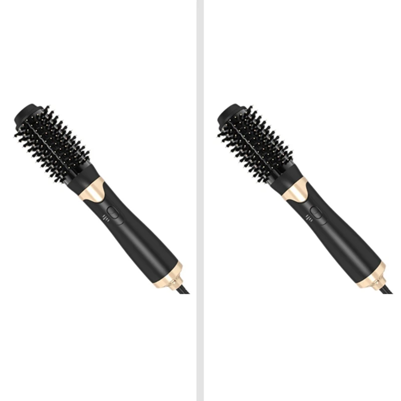 

Фен для волос HAEGER 2 в 1, электрическая щетка с горячим воздухом для вращения, выпрямления, завивки, салонный Фен