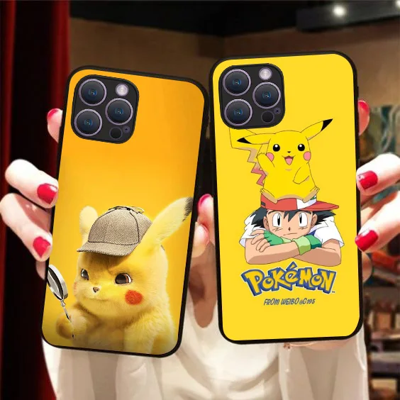 Черный чехол B-53 Cute Pokemon для Realme C55 C35 C30S C30 X50 GT Neo2 Master C53 C33 Narzo 20 50i 50 30A Pro 50A Prime 5G