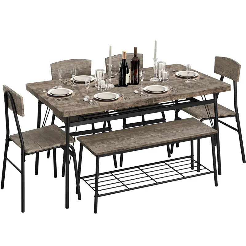

Table Set with 4 Chairs and 1 ,