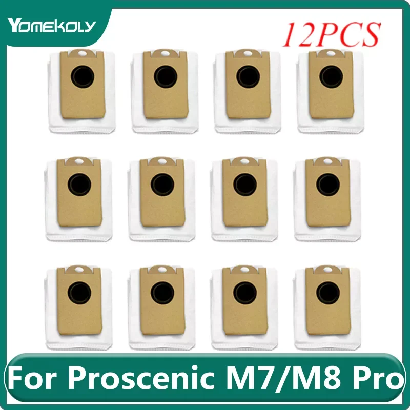 

For Proscenic M7 Pro M8 Pro Robot Vacuum Cleaner Leakproof Dedicated Large Capacity Dust Bag Replacement Accessories Parts