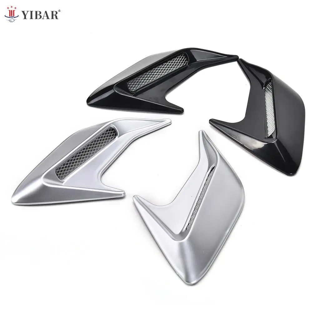 

2pcs Car Auto Side Vent Air Flow Fender Intake Sticker Car Simulation Side Vents Decorative