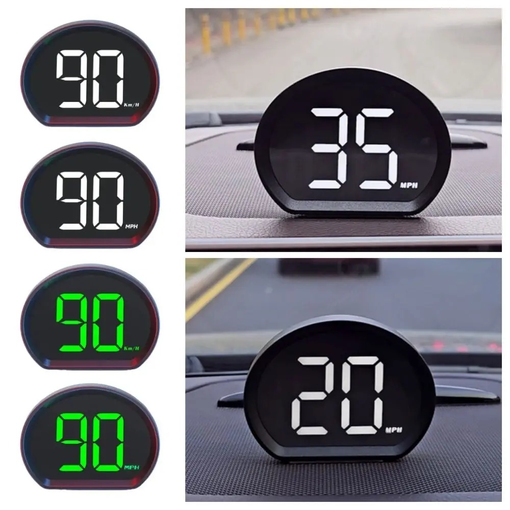 Фото KMH/MPH GPS Автомобильный цифровой спидометр Универсальная совместимость Plug&Play HUD Автомобильный проекционный дисплей Пластиковый портативный №4