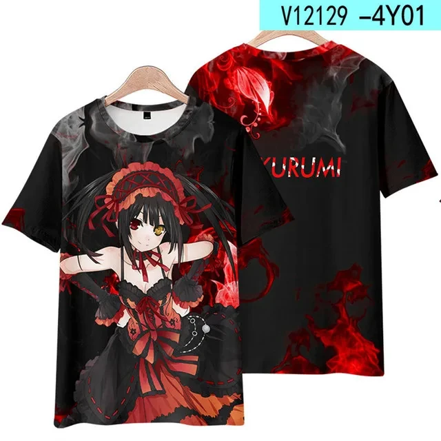 Футболка мужская с 3D-принтом кошки Токисаки Куруми