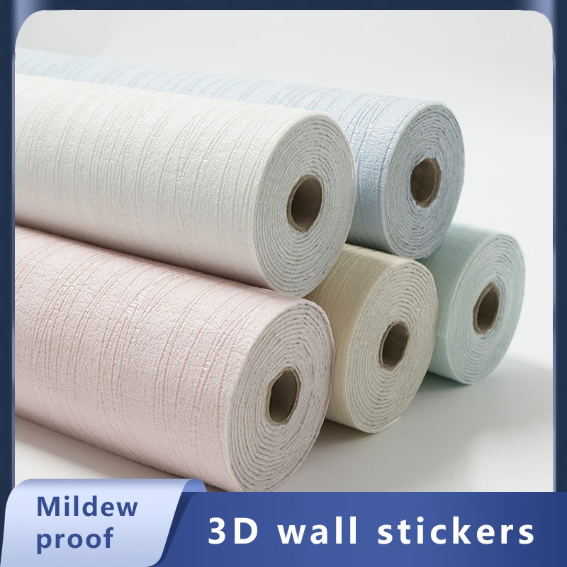 

Self-adhesive 3D Wallpaper Moisture-proof Waterproof 3D Wall Sticker Bathroom Kitchen Bedroom Home Decor Wallpaper