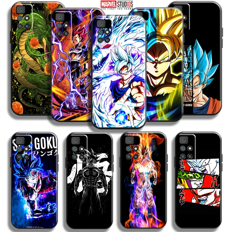 

Anime Dragon Ball Goku Phone Case For Xiaomi Redmi 10 6.5 Inch Silicone Cover Soft Carcasa Liquid Silicon Coque