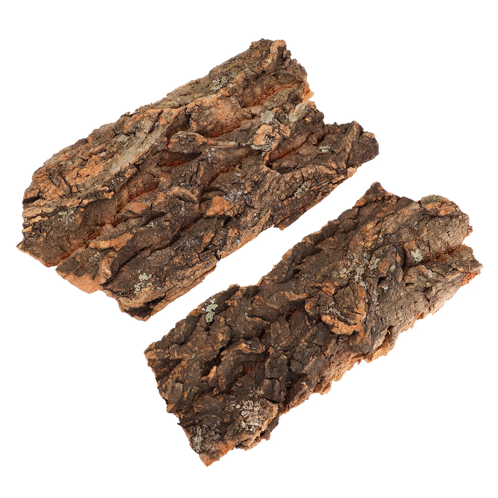 

Reptile Bark Platform Terrarium Lizard Tank Decor Accessories Cork Hide Gecko Pet Wood Baskingturtle Hut Tortoise Climbing Wall