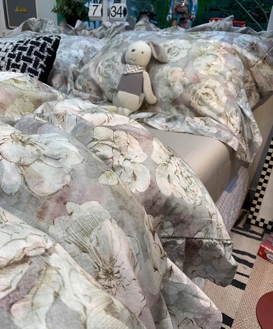 Постельное белье Fairyfair с оборками винтажный комплект постельного белья