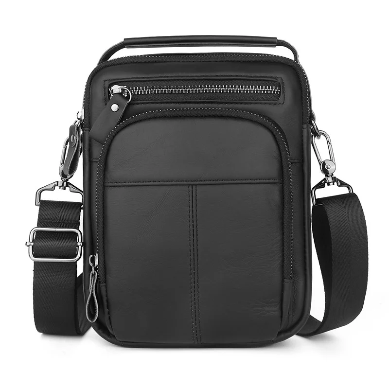

High Quality Men Crossbody Bag Male Genuine Leather Shoulder Bag Men's Small Outdoor Handbag Boy Cowhide Messenger Bag