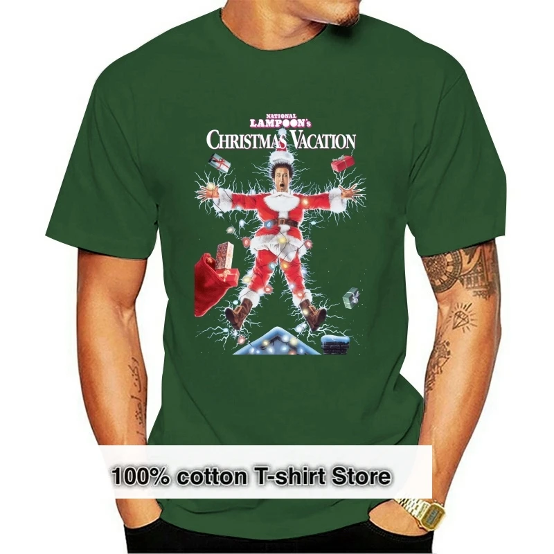 

National Lampoons Christmas Vacation V1 Christmas T-SHIRT (AZURE NAVY) S-5XL