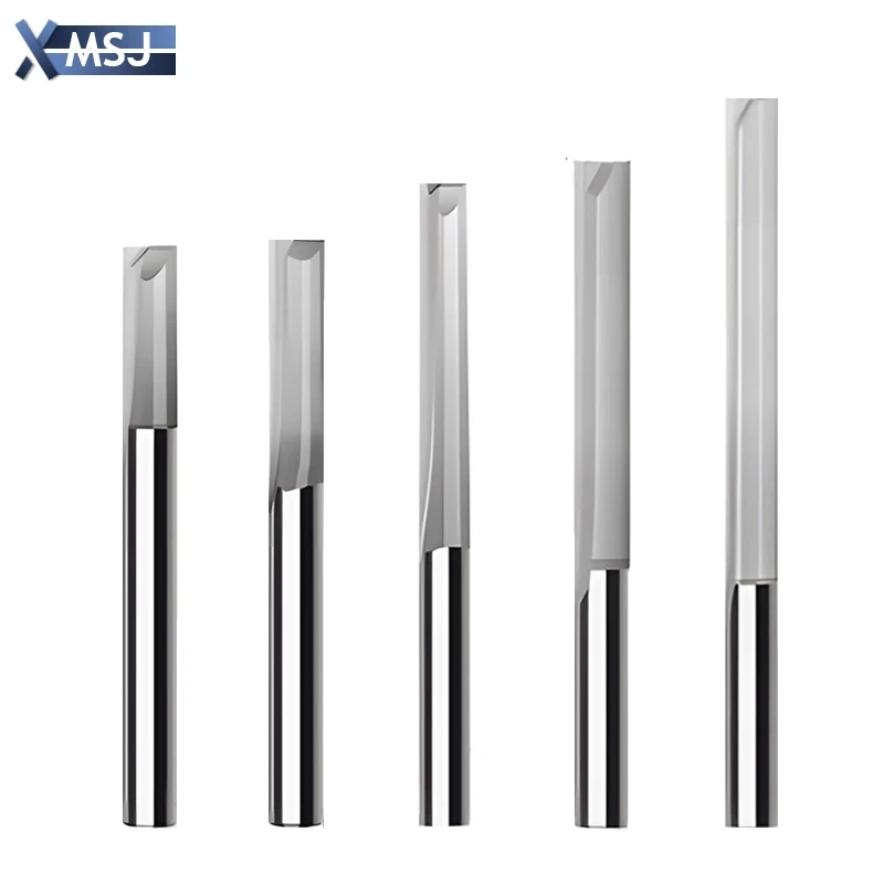 

10Pcs Shank 3.175 CED 2MM CEL 17MM 2 Flutes Straight Slot End Mill CNC Carbide Router Bits Woodworking Tools Milling Cutter