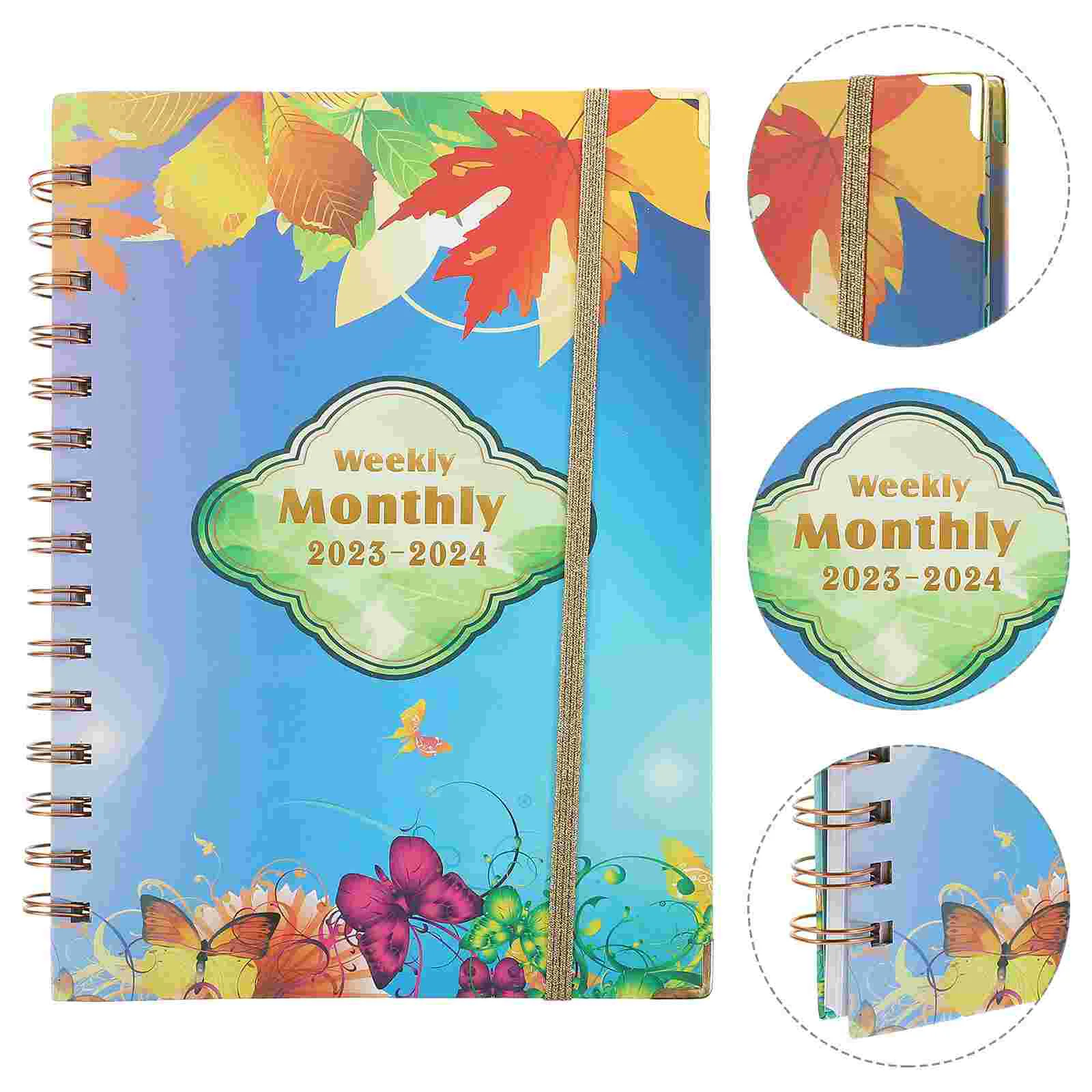 

Spiral Notebook English Note Taking Book Academic Planner Portable Planner for Schedule
