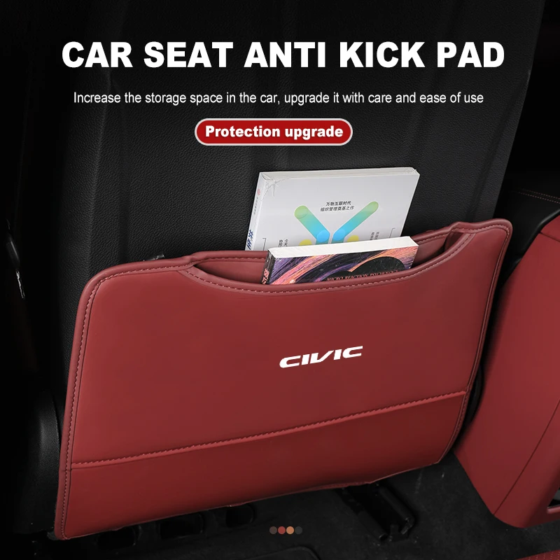 Фото Для автомобильного сиденья Honda Anti-Kick Pad Half Pack Anti-Dirty Mat Storage Cover typer civic 4d 10-го поколения 8 2014 2015 2016 2017 №5