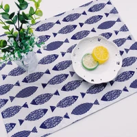 hot sale placemat eco friendly napkins design fabric rectangle table mat supplies for kitchen