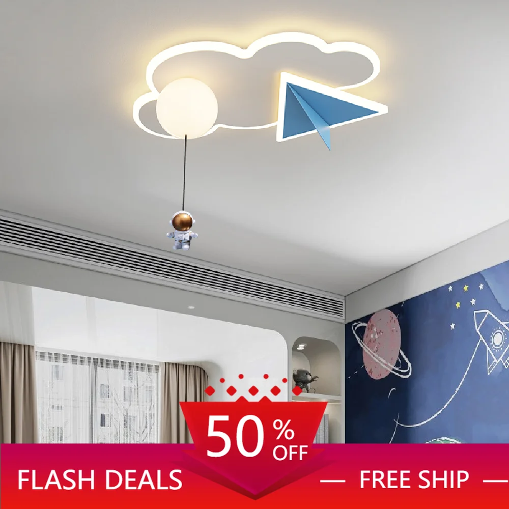 

Cartoon Modern Simple LED Ceiling Light Creative Cloud Surface Mount Panel Lamp For Bedroom Children Room Indoor Home Decoration