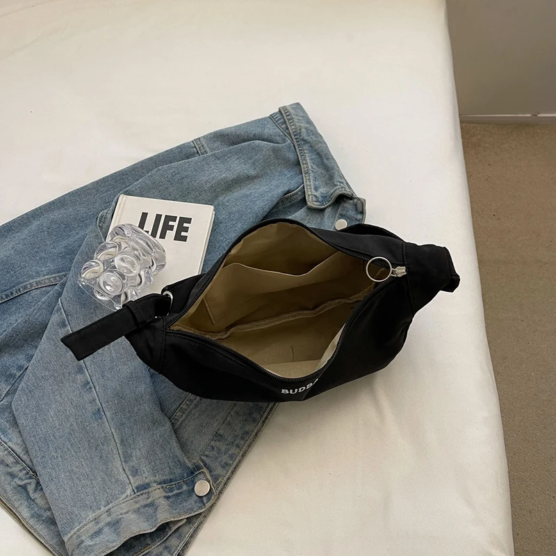 Новая простая повседневная однотонная Универсальная Женская Холщовая Сумка