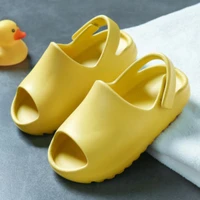 summer home thick bottom light waterproof wear resistant baby childrens slippers bag heel non slip bathroom sandals