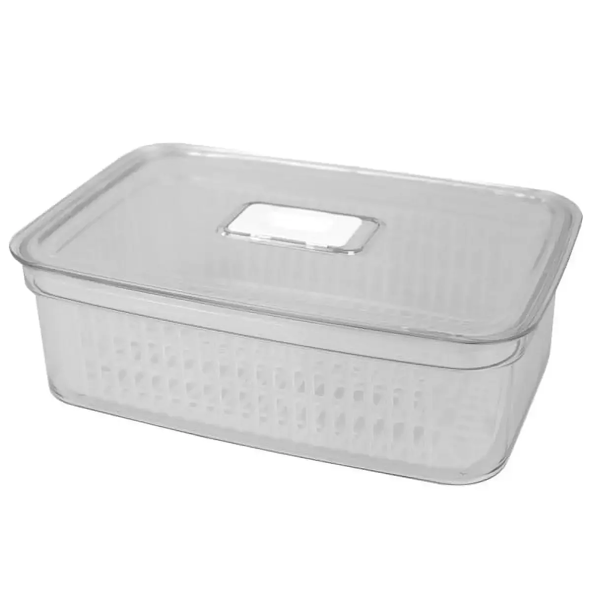 

Keep Fresh Medium Plastic Vegetable Keeper, Clear, Kitchen Storage Container, Container Organizer, Food Storage