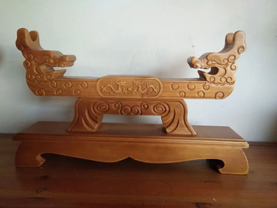 

Подставка с деревянной ручкой Дракона Для японского меча Катаны вакидзаси Танто