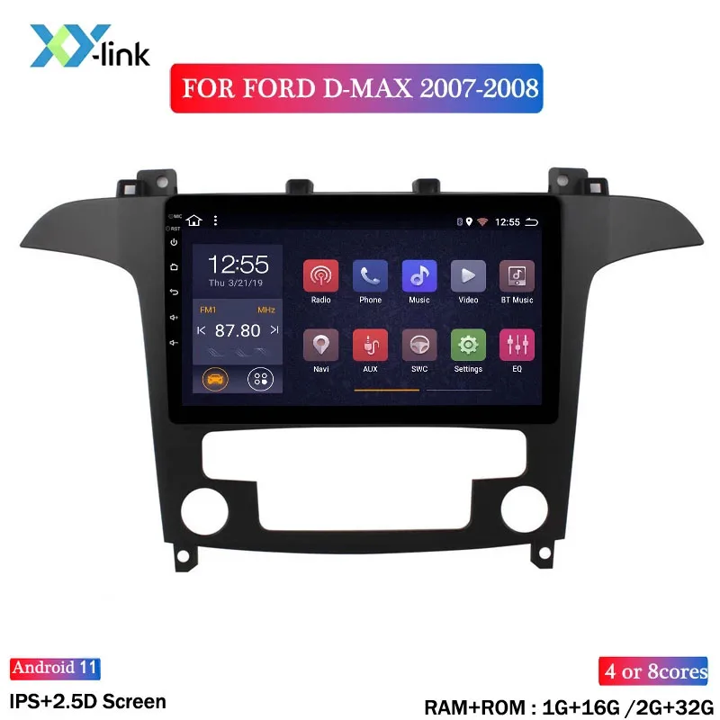 

Android Car Multimedia Player GPS Navigation System For Ford S-max 2007-2008 Auto Radio Stereo Audio Accessories Bt No 2 Din Dvd