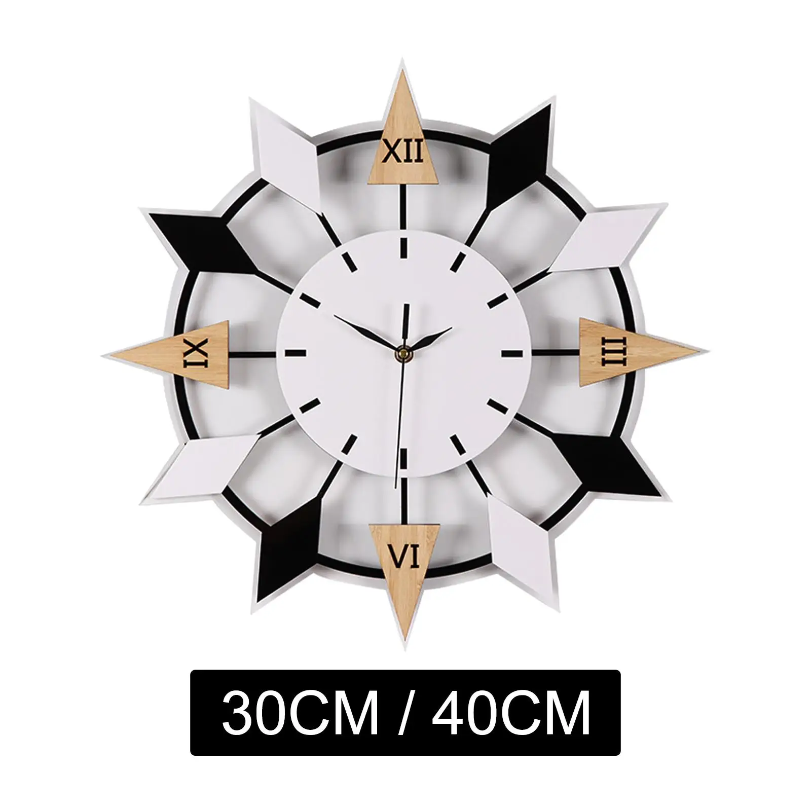 

Декоративные настенные часы, бесшумные рабочие круглые бесшумные часы для кухни, спальни, офиса, украшение для дома