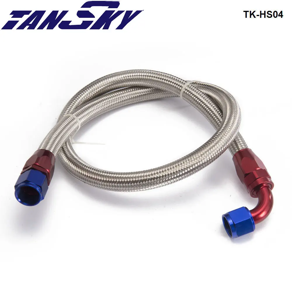 

AN8-0A / AN8-90A Universal fuel / Oil hose Kit Stainless Steel Braided hose 1meter w/ fitting TK-HS04