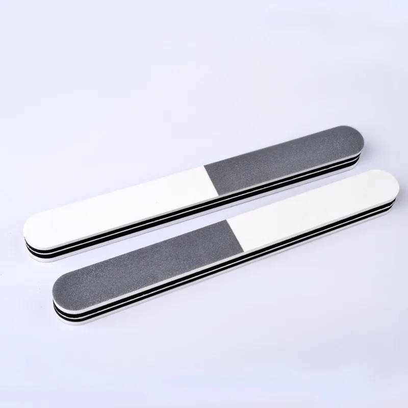 1 шт. профессиональная пилка для ногтей белый пепельный полированный утолщенный