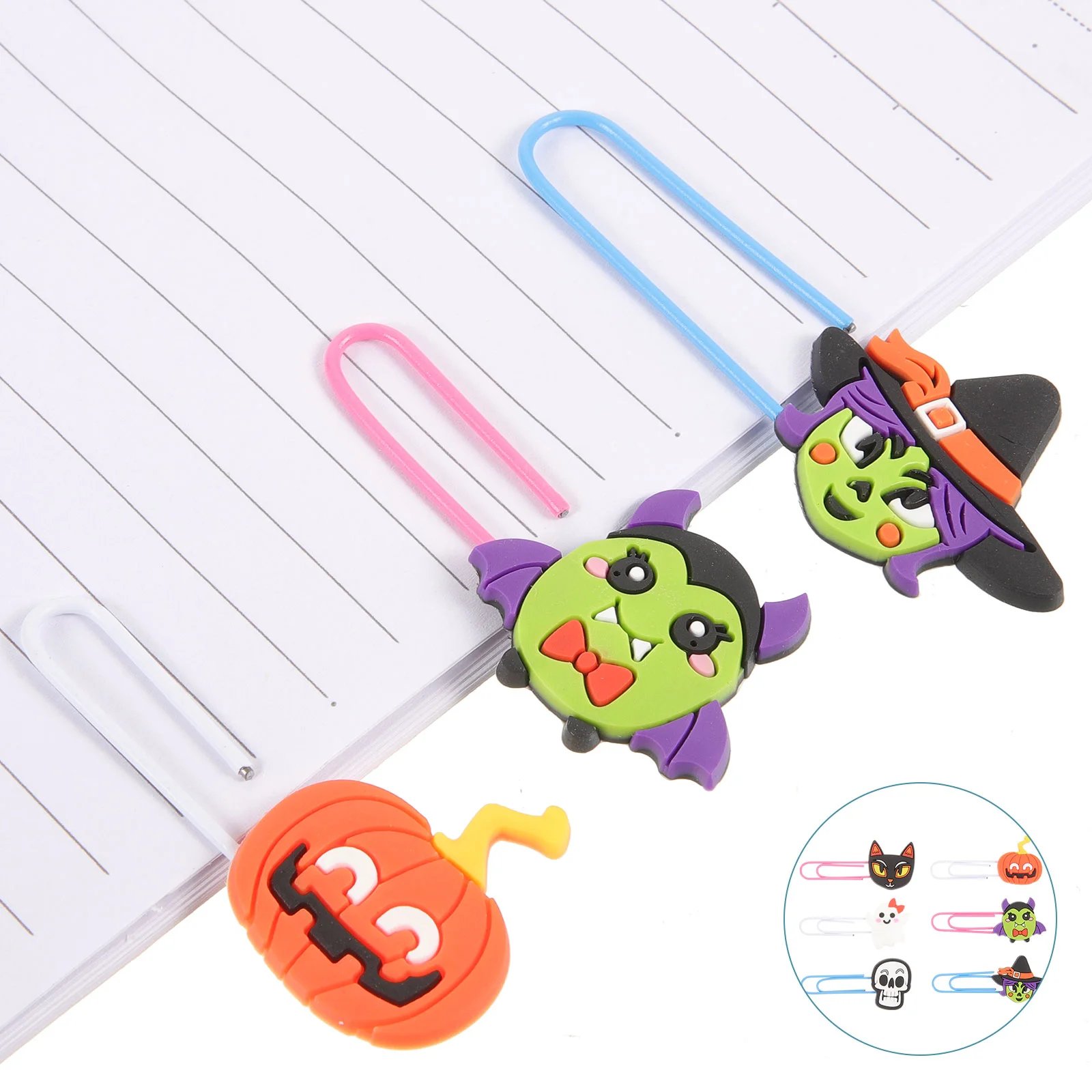 

Halloween Paper Clip Festival Bookmarks Delicate Clips Goth Office Favors Marking Decor Party The Gift