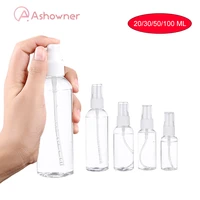 spray bottle refillable bottles portable travel container transparent plastic perfume bottle atomizer empty 203050100ml