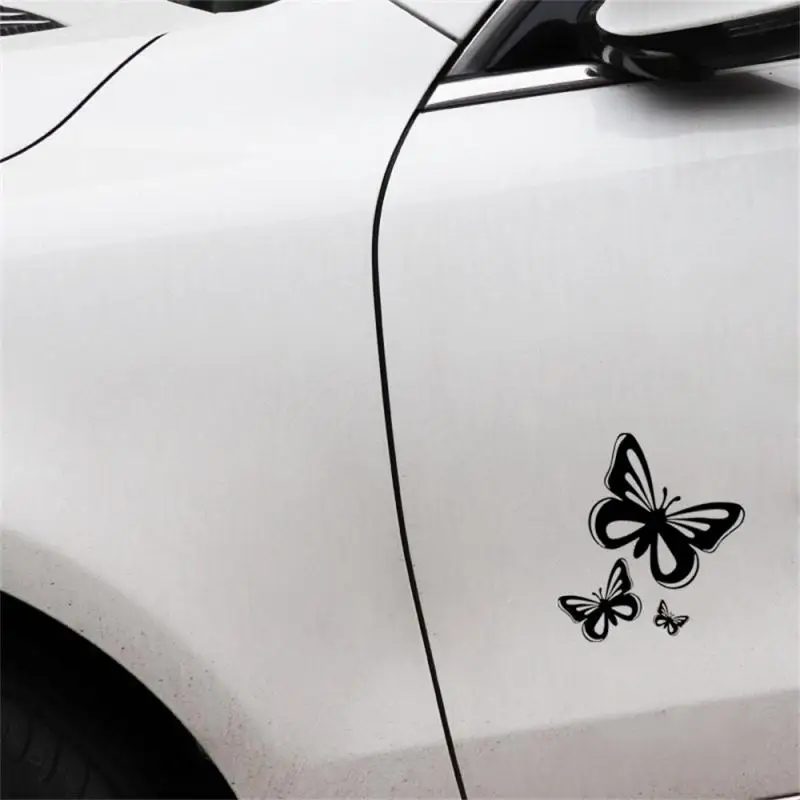 

Car Sticker Butterfly Long-lasting Reflective Scratch Waterproof Car Interior Accessories Cute Cartoon Sticker
