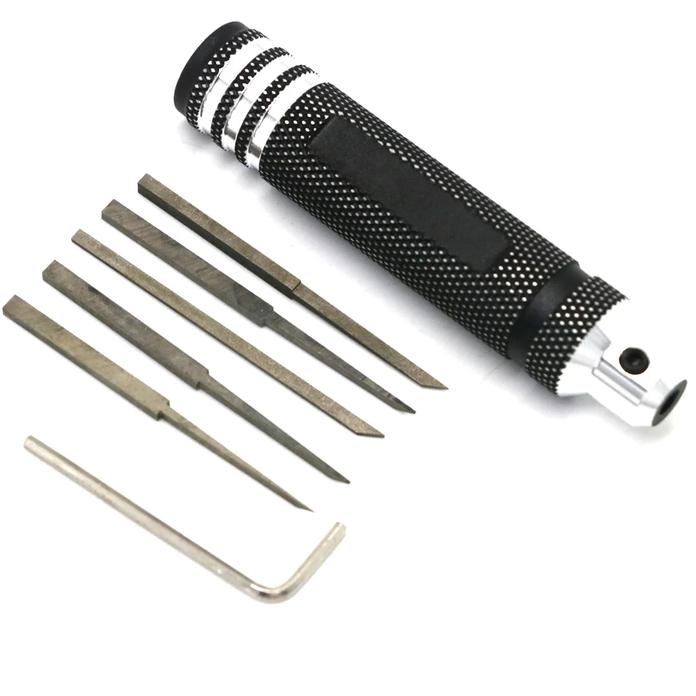 

Prime Model Scriber with Blade Resin Carved Scribe line Hobby Cutting Tool Chisel+5/7 Blade Tools for RC model DIY repair