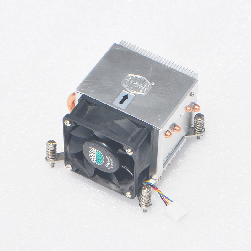 CoolerMaster 2011PIN 1356PIN 1366PIN X58 X79 X99 Radiator fan temperature control four copper pipe 2U side blowing |