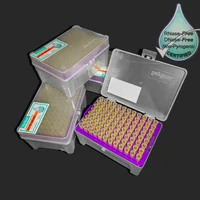 96pcsbox 200ul dnase free pipette tips suction box pipettor tip box with pipetter tips non pyrogenic bnase free