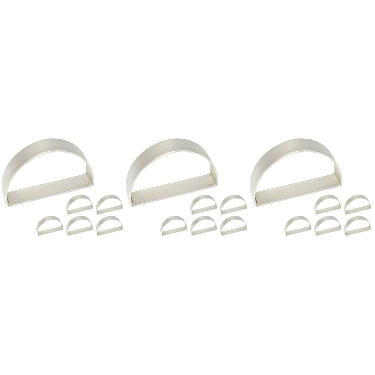 

18 pcs Napkin Rings D Shape Metal Napkin Holder Wedding Dinner Table Decorations