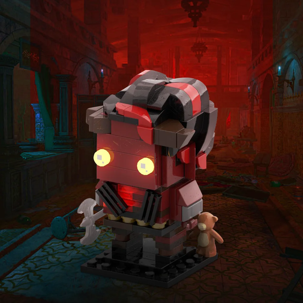 Игрушечные фигурки MOC конструктор Karlach Brickheadz Baldur Gate игровые модель кирпичи