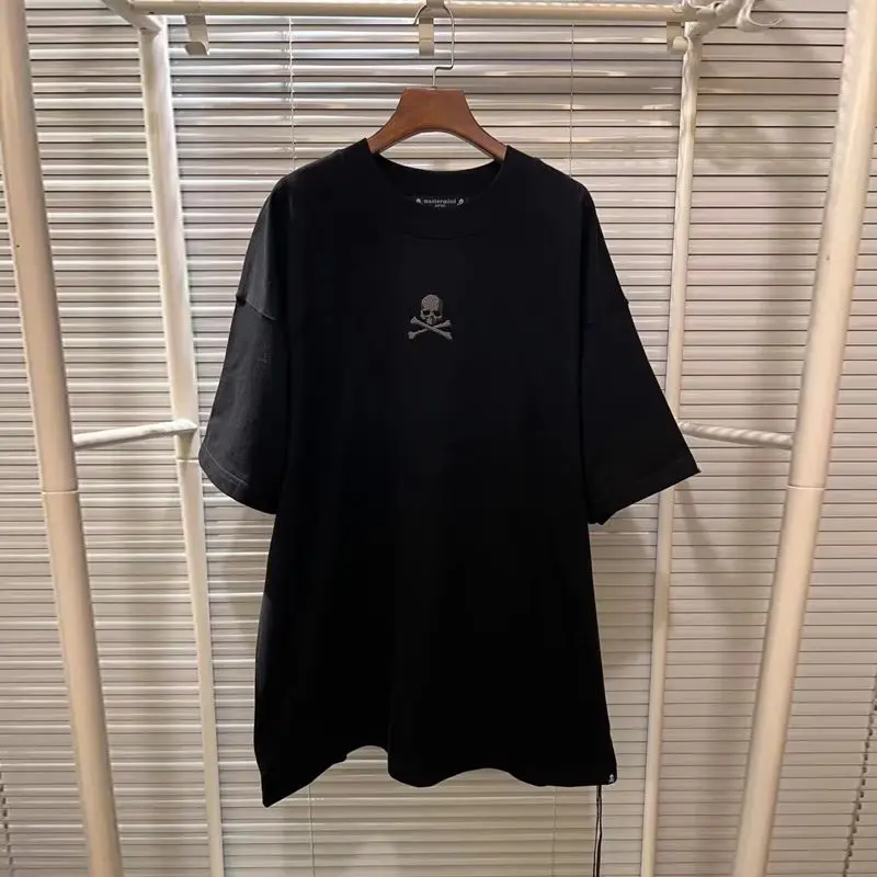 

Mastermind Japan Short Sleeve T-Shirt 23Ss Summer MMJ Skull Men'S And Women'S Three-Dimensional Offset Large M Letter Logo Top