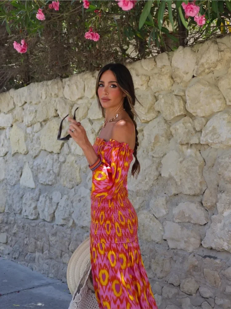 Женское праздничное плиссированное платье миди