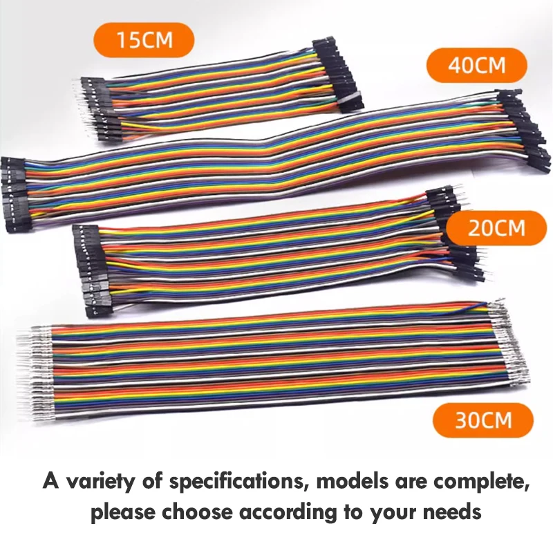 Кабель Dupont гнездо-гнездо штекер-гнездо штекер-штекер цветная Планка 40P