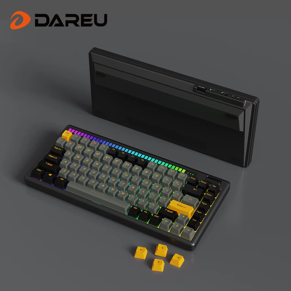 Механическая игровая клавиатура DAREU A84 Pro алюминиевая трехрежимная Sky V3