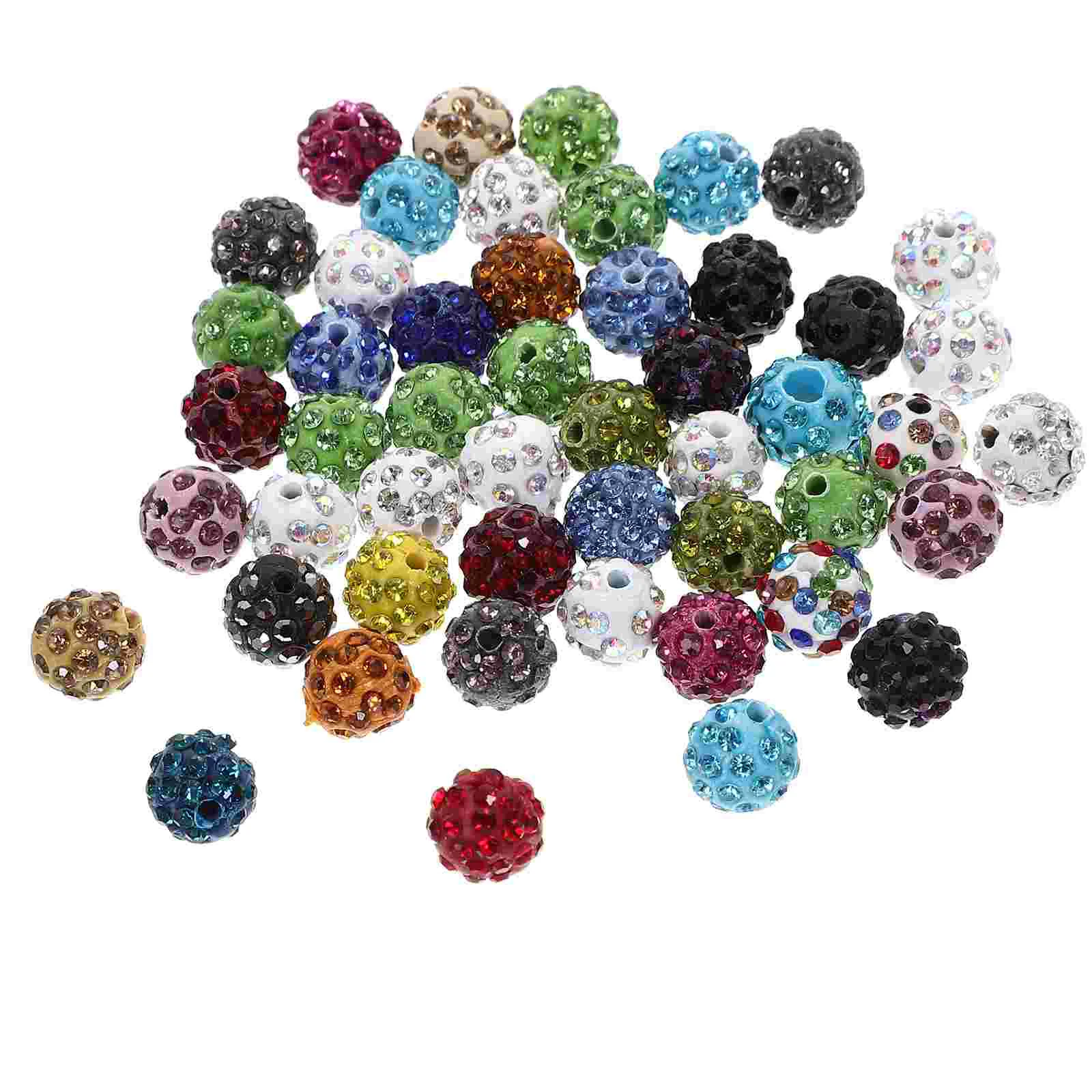 

50 Pcs Beads DIY Spacer Beaded Jewelry Making Supplies Large Polymer Clay Crafts Bracelet Spacers