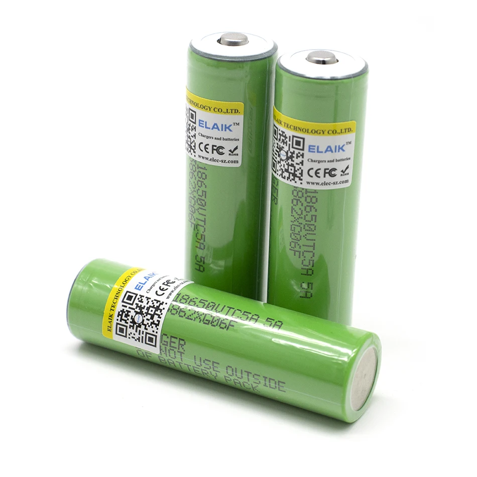 

ELAIK 6pcs 18650 VTC5 3.7v brand new 18650 battery 2600mah lithium rechargeable battery 30a discharge various electronic toy