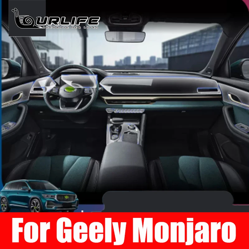 

For Geely Monjaro Xingyue L 2022 2023 TPU Car Interior GPS navigation dashboard screen anti-scratch Film gear Protective Sticker