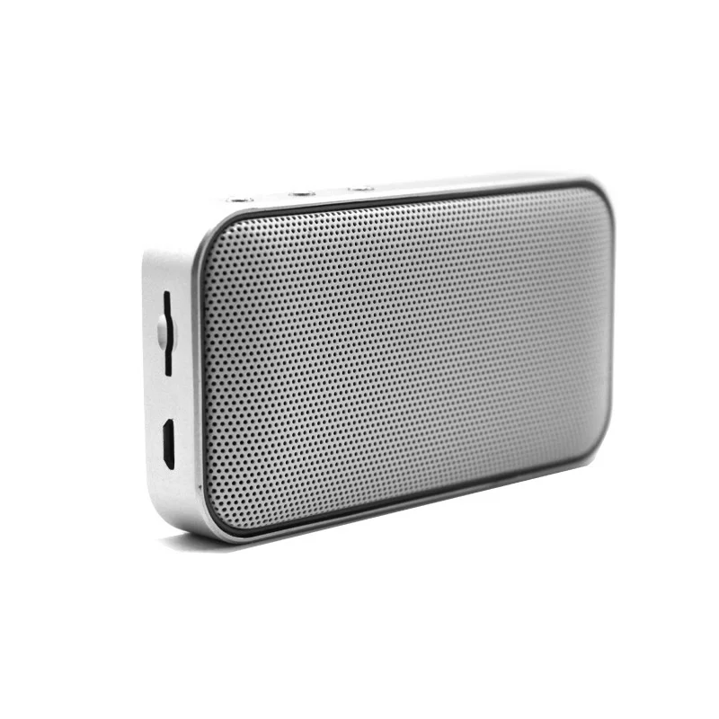 

Bluetooth Speaker Portable Wireless Outdoor Mini Audio Rectangle Metal Shell Ultra-thin Speaker Support TF Card USB Rechargeable