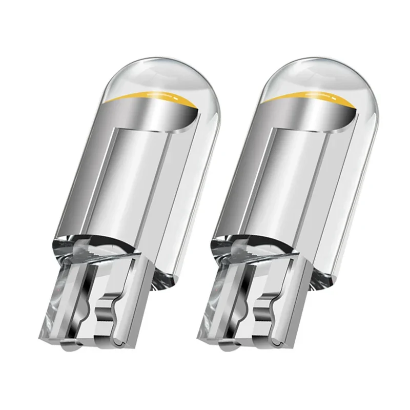 

2x W5W Led T10 Автомобильный светильник COB Clear 6000K Белый Автомобили Моторный номерной знак Лампа купола для чтения DRL Стиль лампы 12V