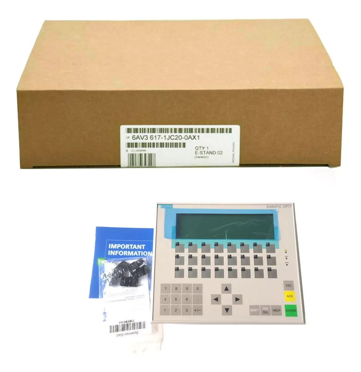Новая сенсорная панель 6AV3617-1JC20-0AX1 6AV3 617-1JC20-0AX1 SIMATIC HMI OP17