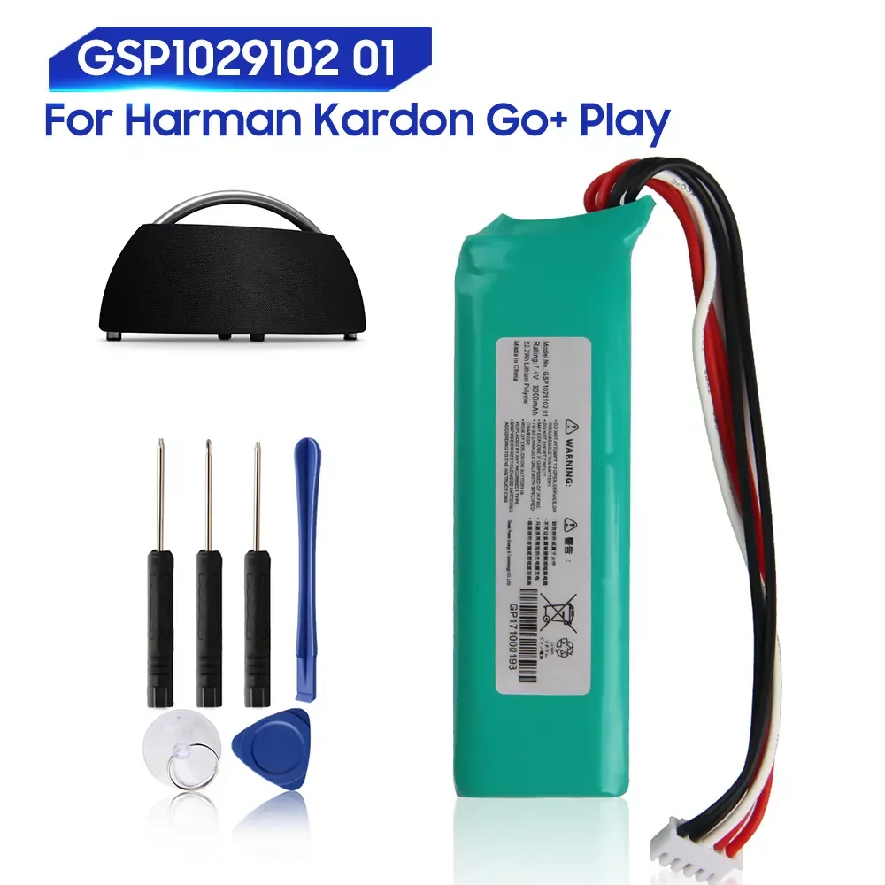 

2023New Original Replacement Battery For Harman Kardon Go-play Bluetooth Speaker GSP1029102 01 Genuine Battery 3000mAh