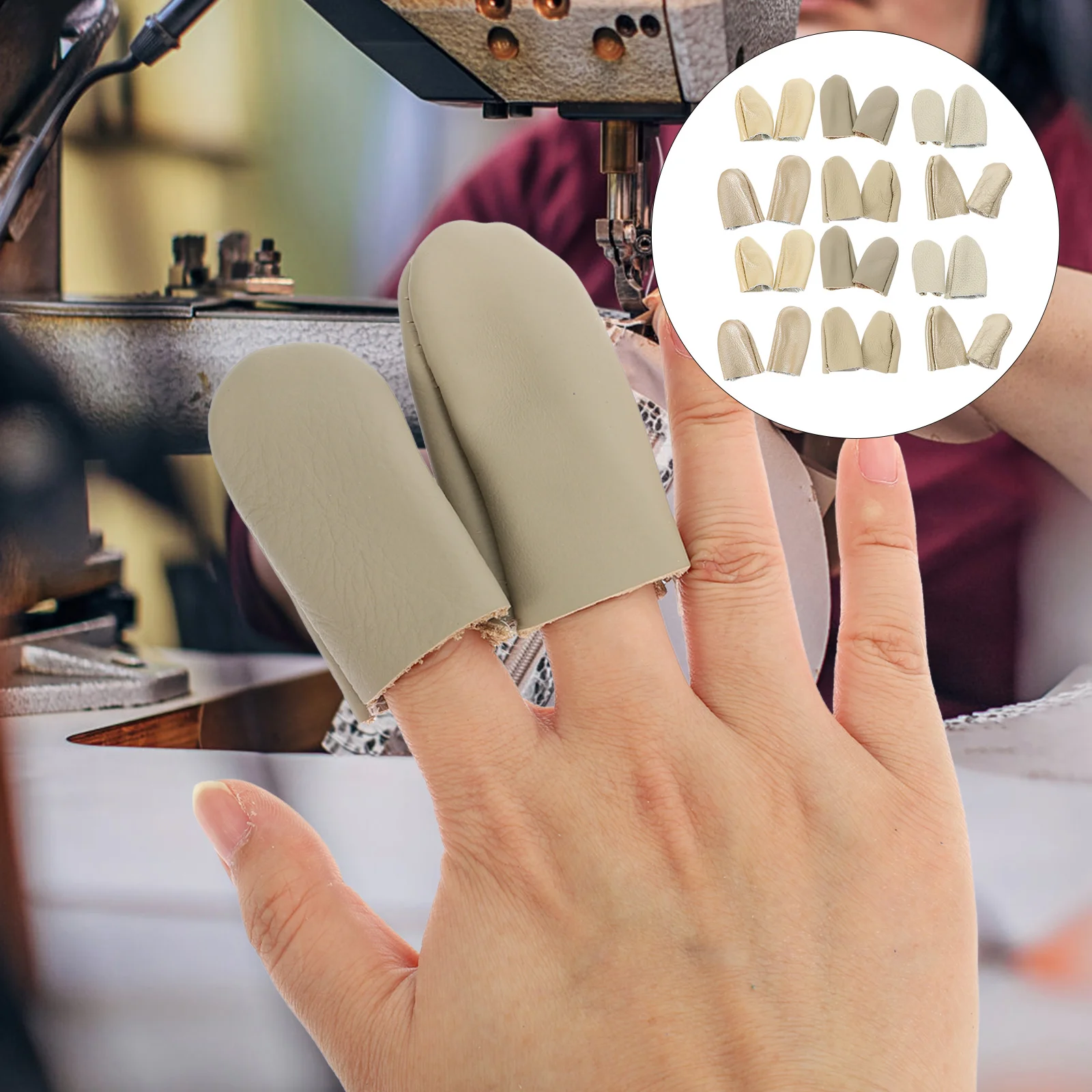 

Fingersewing Needle Felting Guard Cot Protector Cover Sleeve Protectors Supplies Neddlework Thumb Gloves Mittens Diy Thimble
